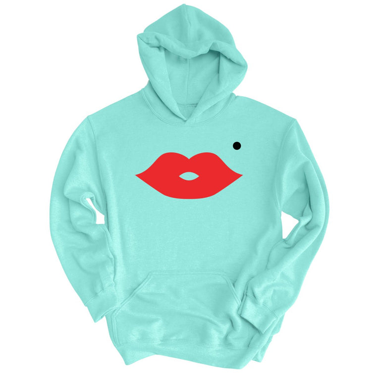 Lips Graphic Hoodie - Mint