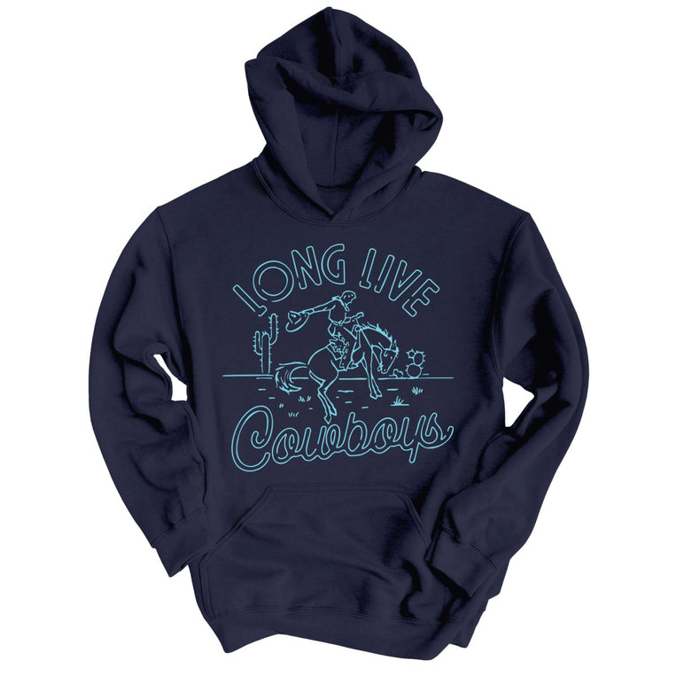 Long Live Cowboys Graphic Hoodie - Classic Navy