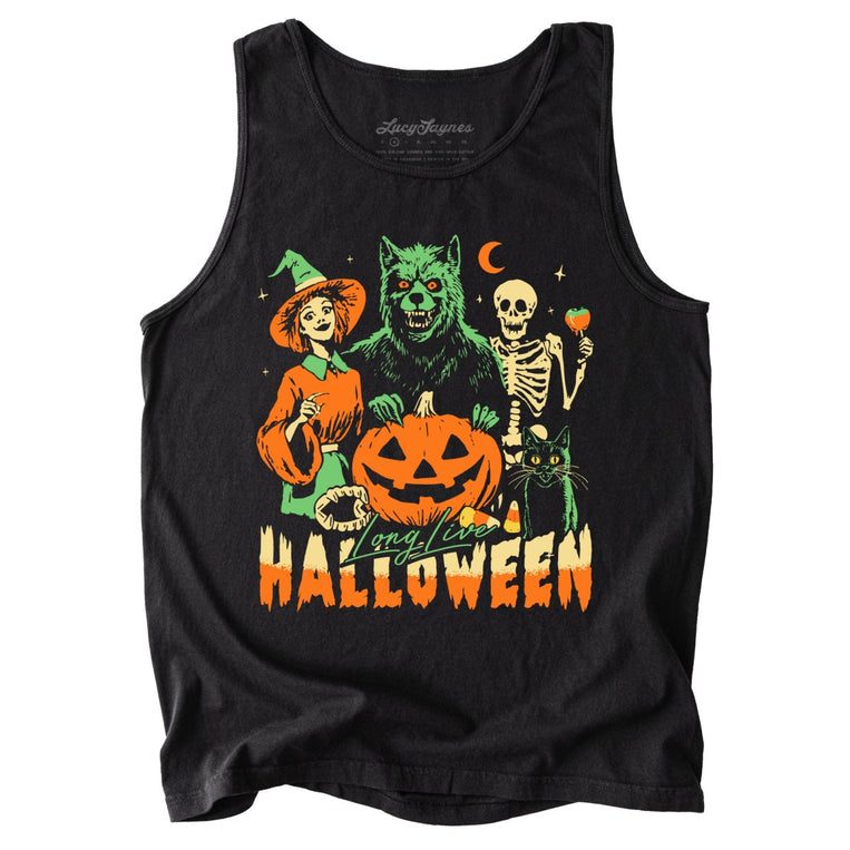Long Live Halloween Comfort Colors Graphic Tank Top