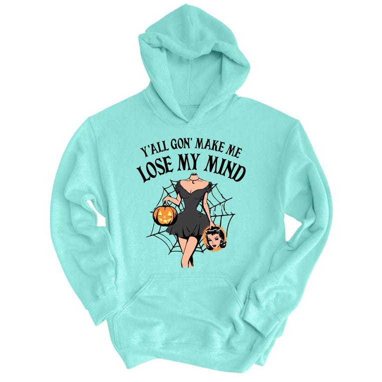 Lose My Mind Graphic Hoodie - Mint