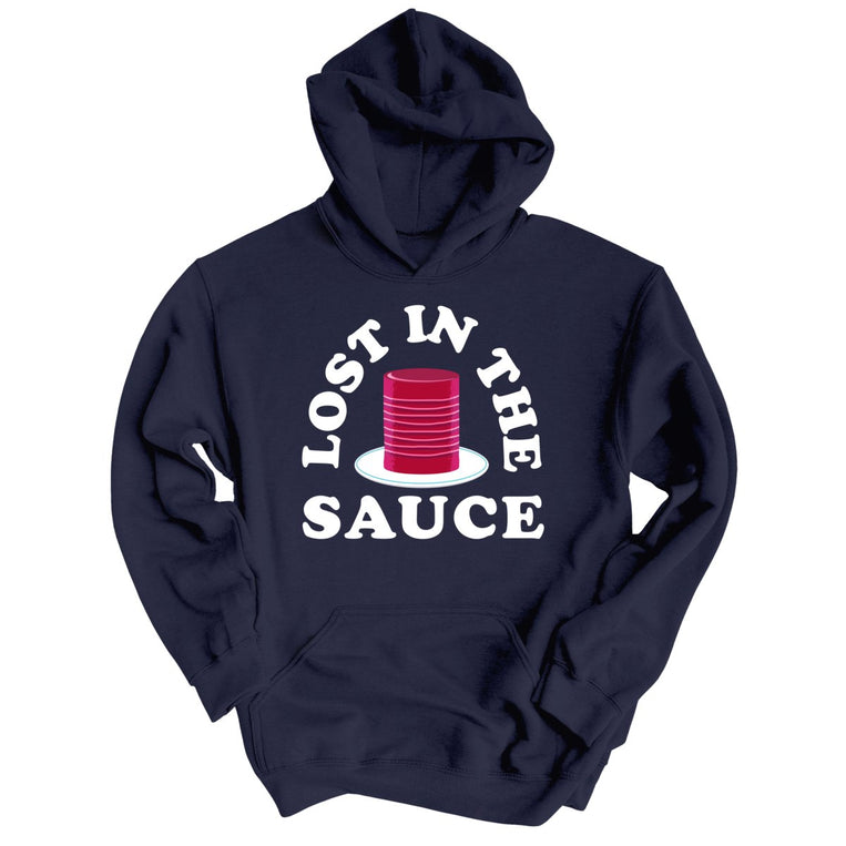Lost In The Sauce Graphic Hoodie - Classic Navy