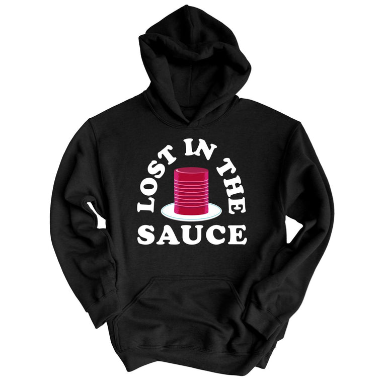 Lost In The Sauce Graphic Hoodie - Black