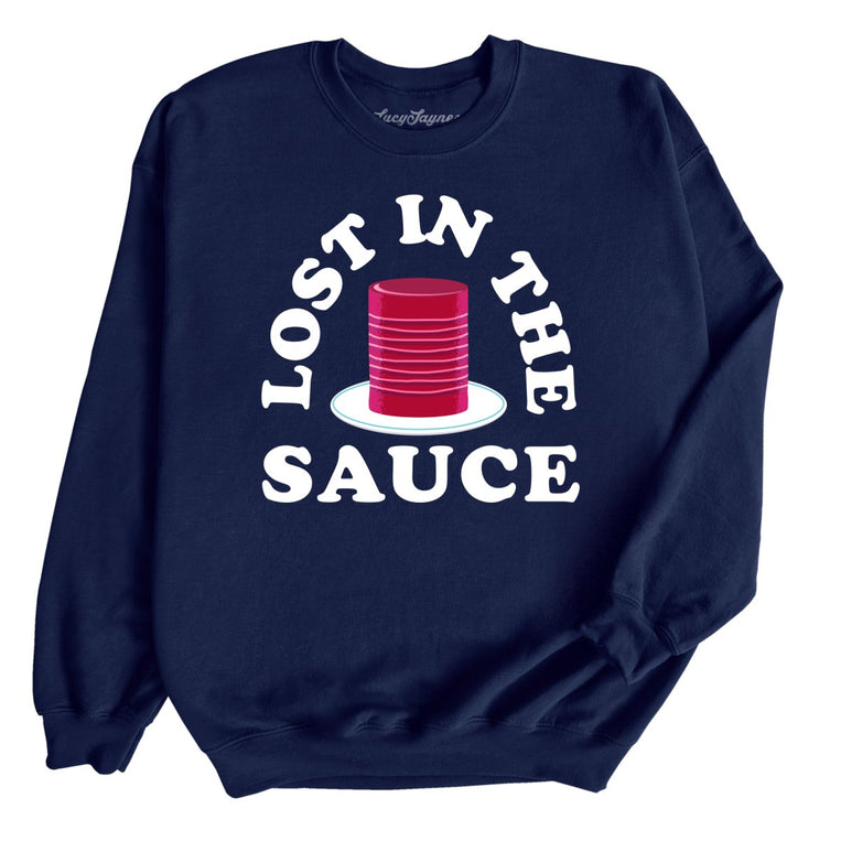 Lost In The Sauce Graphic Sweatshirt - Navy