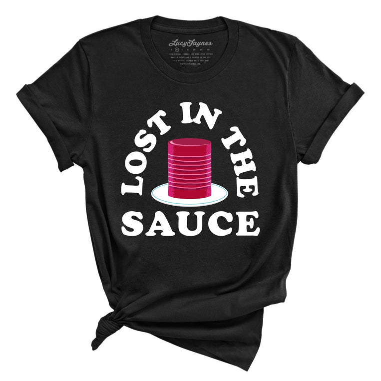 Lost In The Sauce Graphic Tee - Black