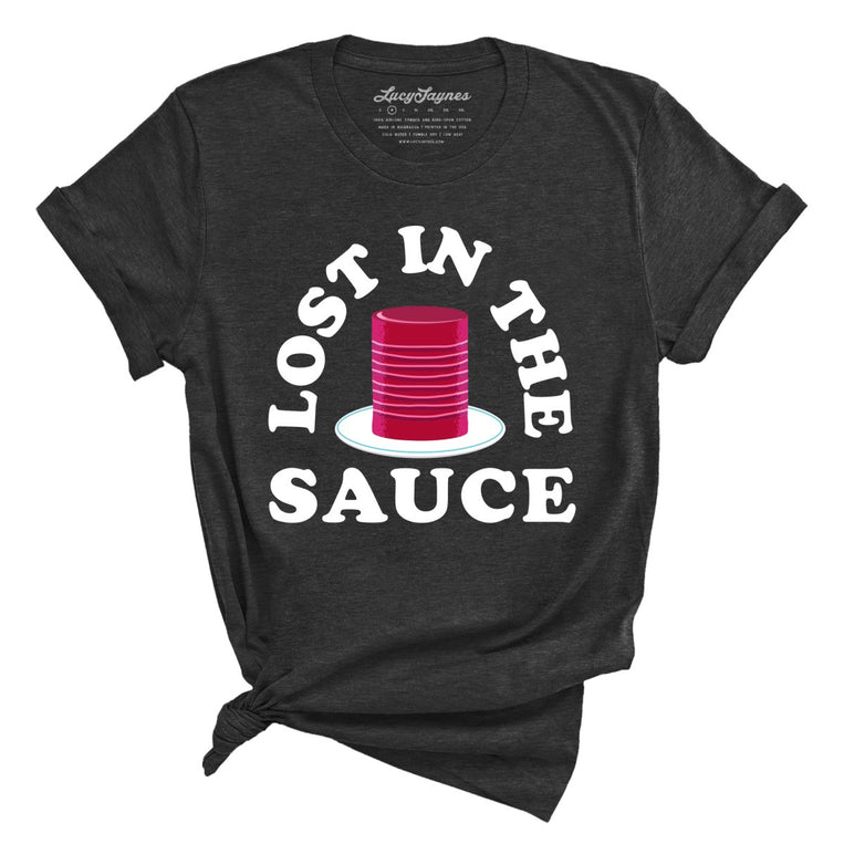 Lost In The Sauce Graphic Tee - Dark Grey Heather