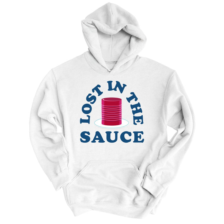 Lost In The Sauce Graphic Hoodie - White