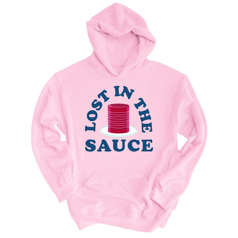 Lost In The Sauce Graphic Hoodie - Light Pink