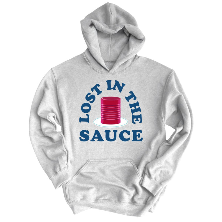Lost In The Sauce Graphic Hoodie - Grey Heather
