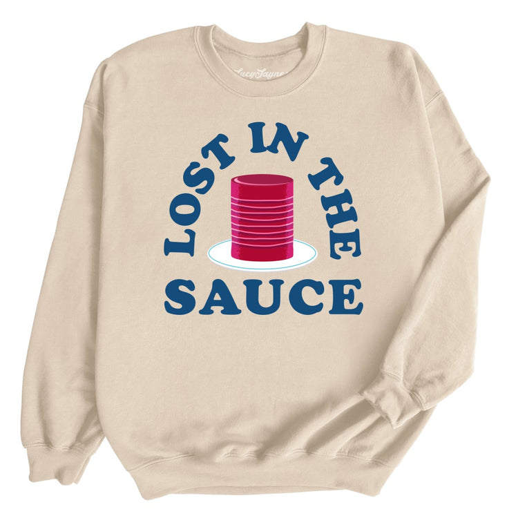 Lost In The Sauce Graphic Sweatshirt - Sand