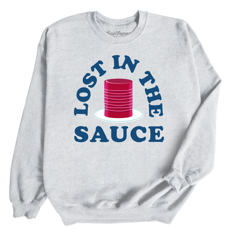 Lost In The Sauce Graphic Sweatshirt - Ash