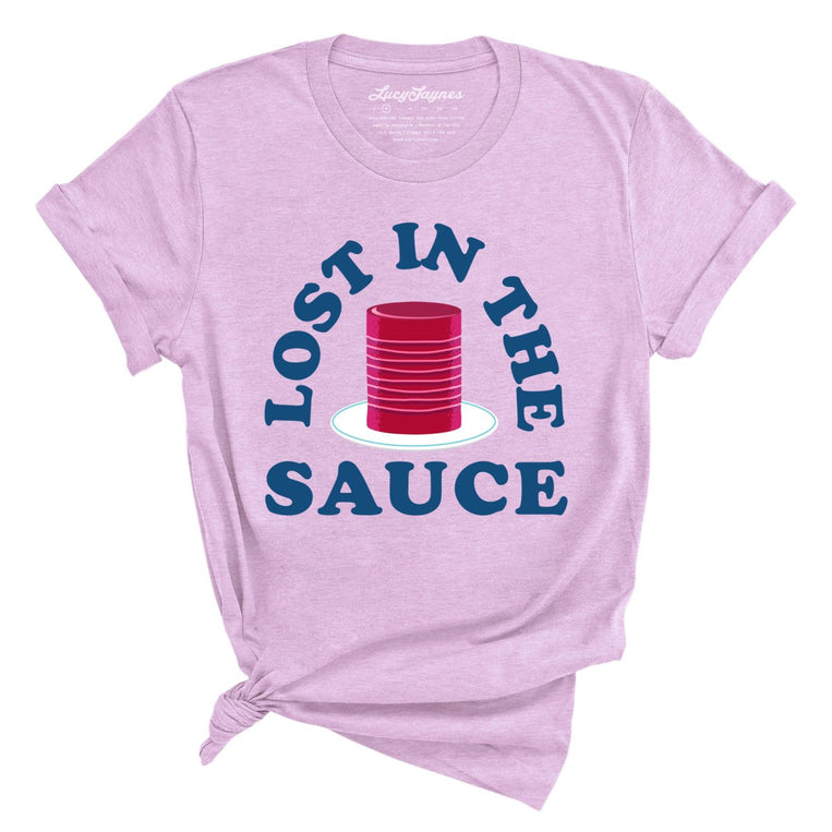 Lost In The Sauce Graphic Tee - Heather Prism Lilac