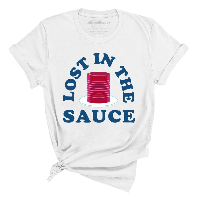 Lost In The Sauce Graphic Tee - White