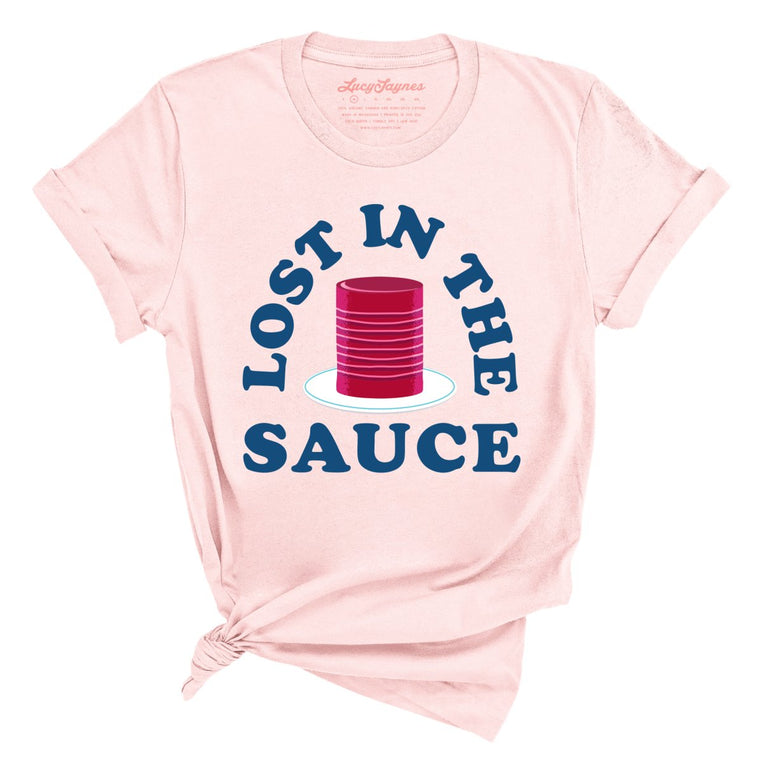 Lost In The Sauce Graphic Tee - Soft Pink