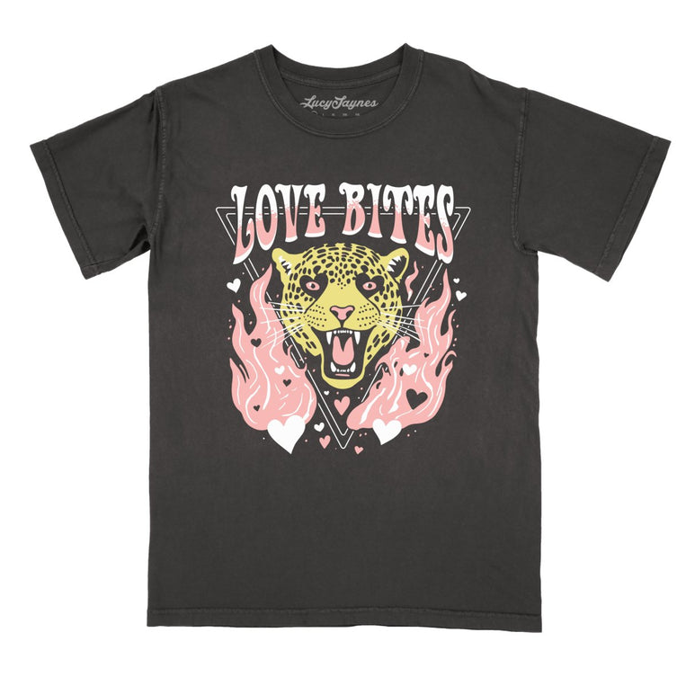 Love Bites Comfort Colors Graphic Tee - Pepper