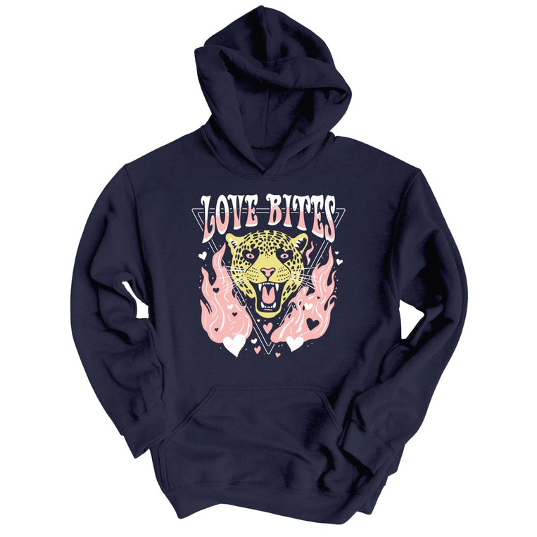 Love Bites Graphic Hoodie - Classic Navy