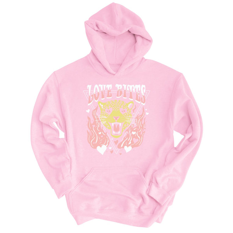 Love Bites Graphic Hoodie - Light Pink