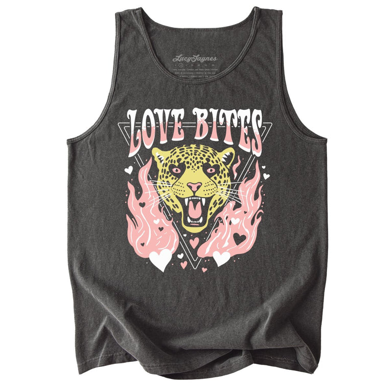 Love Bites Comfort Colors Graphic Tank Top