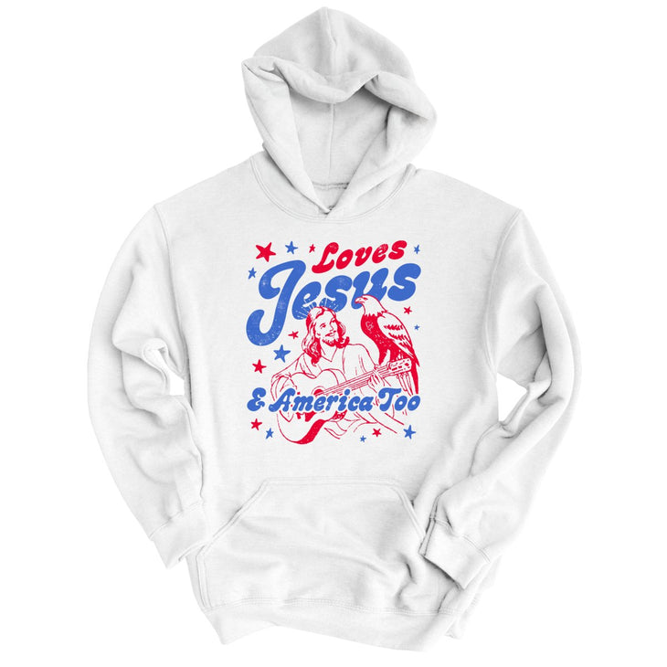 Loves Jesus And America Too Hoodie