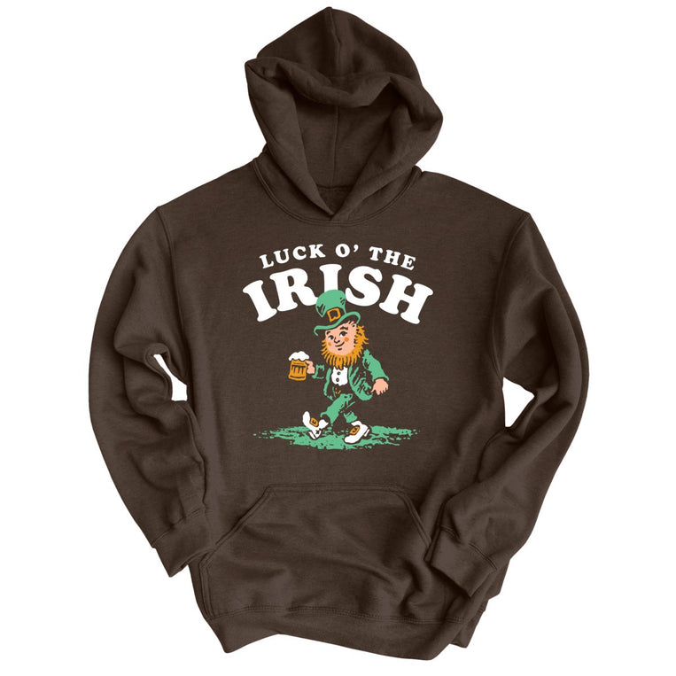Luck O' The Irish Graphic Hoodie - Dark Chocolate