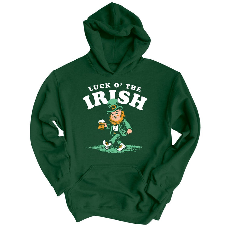 Luck O' The Irish Graphic Hoodie - Forest Green
