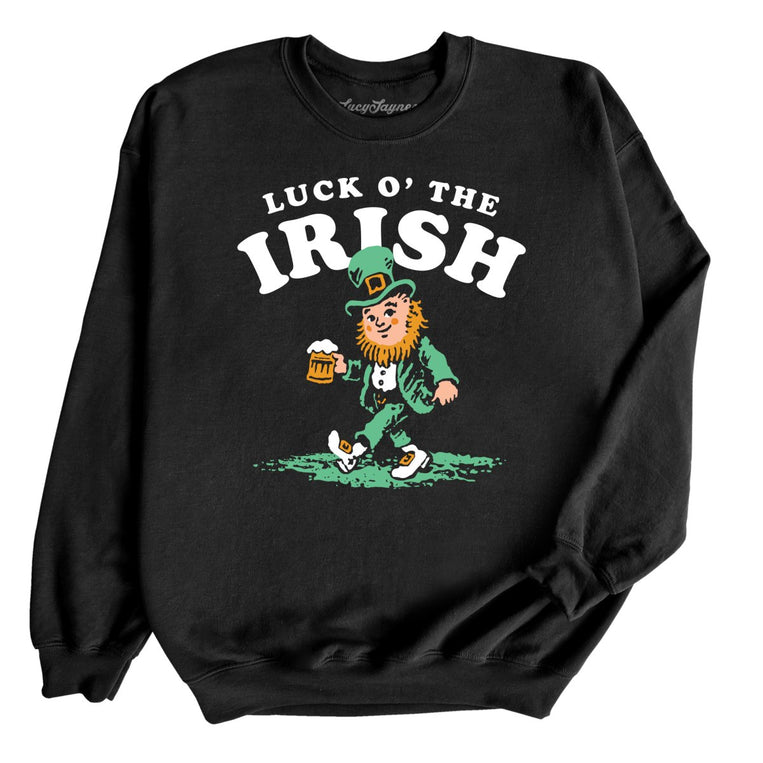 Luck O' The Irish Graphic Sweatshirt - Black