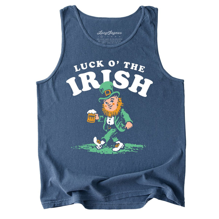 Luck O' The Irish Comfort Colors Graphic Tank Top