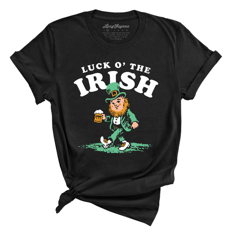 Luck O' The Irish Graphic Tee - Black