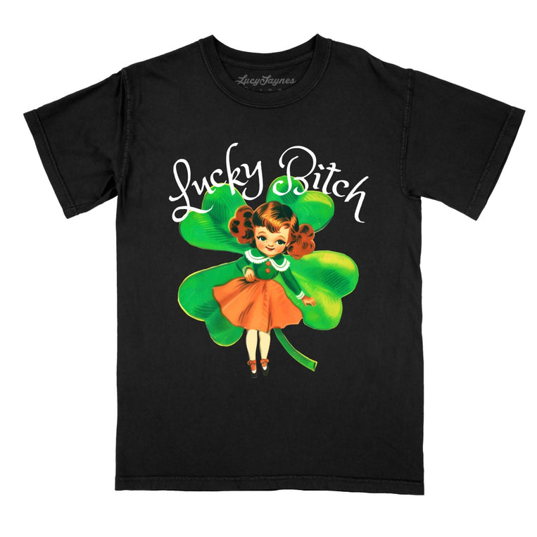 Lucky Bitch Comfort Colors Graphic Tee