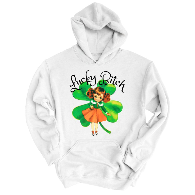 Lucky Bitch Graphic Hoodie