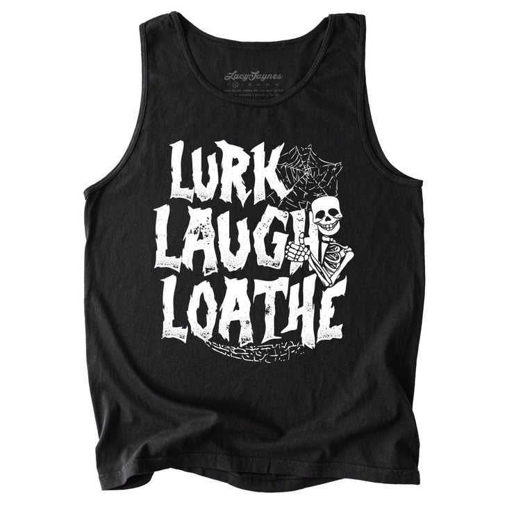 Lurk Laugh Loathe Comfort Colors Tank Top