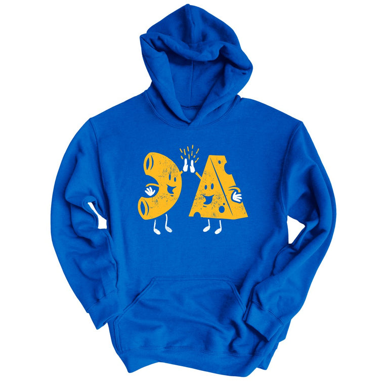 Mac And Cheese High Five Graphic Hoodie - Royal