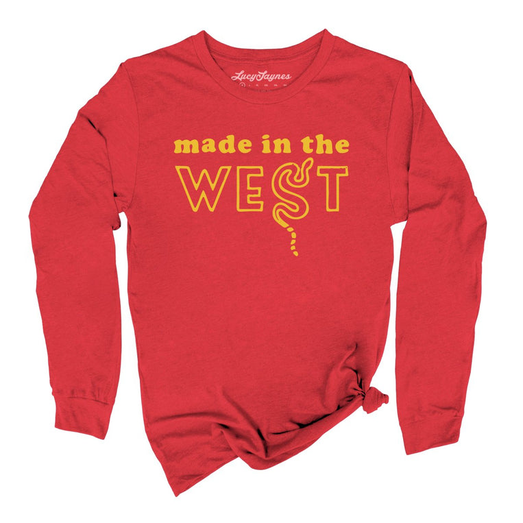 Made In The West Graphic Long Sleeve Tee - Red
