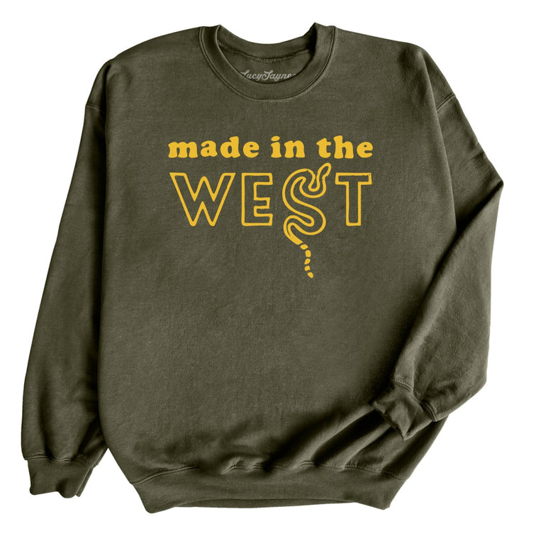 Made In The West Graphic Sweatshirt - Military Green