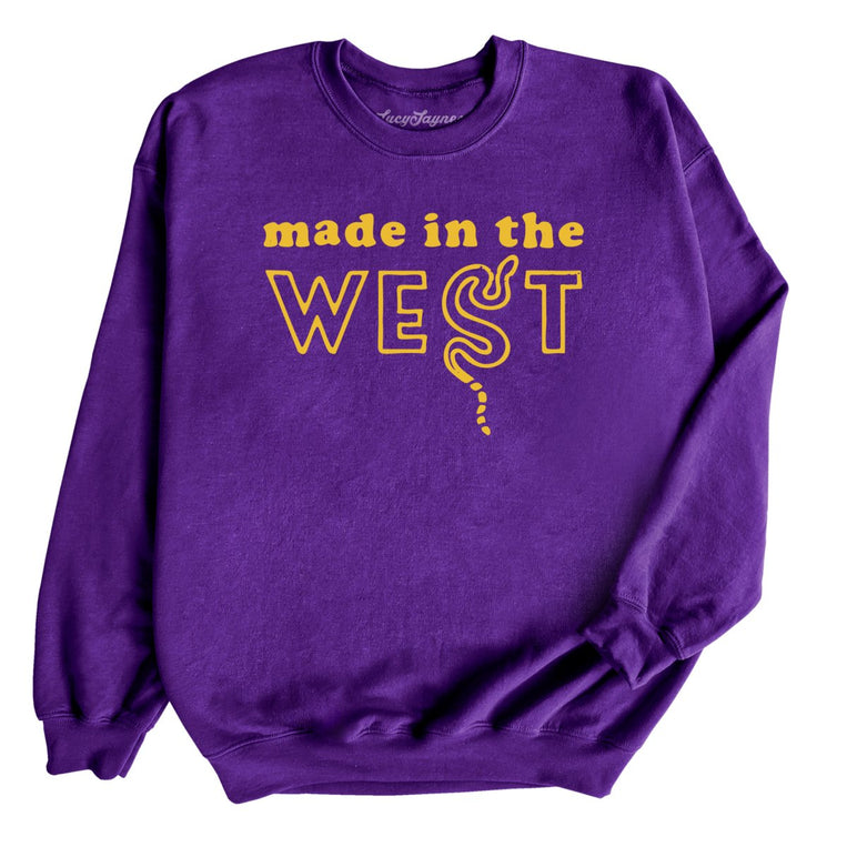 Made In The West Graphic Sweatshirt - Purple