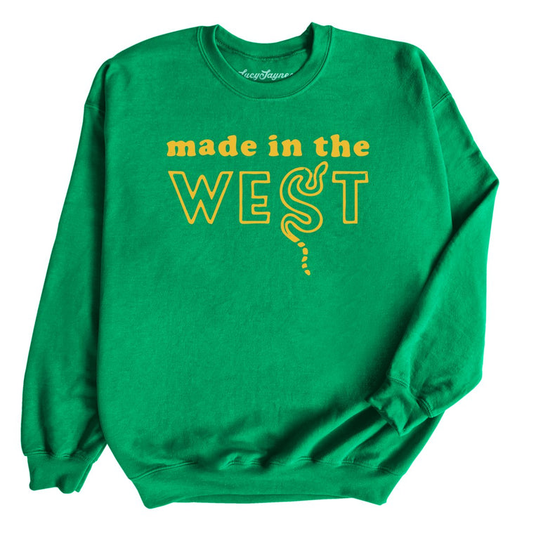 Made In The West Graphic Sweatshirt - Irish Green