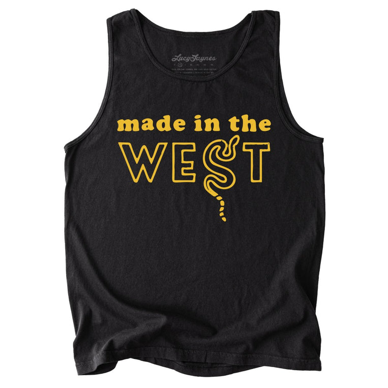Made In The West Comfort Colors Graphic Tank Top - Black