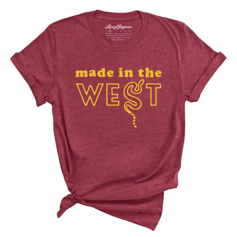 Made In The West Graphic Tee - Heather Raspberry