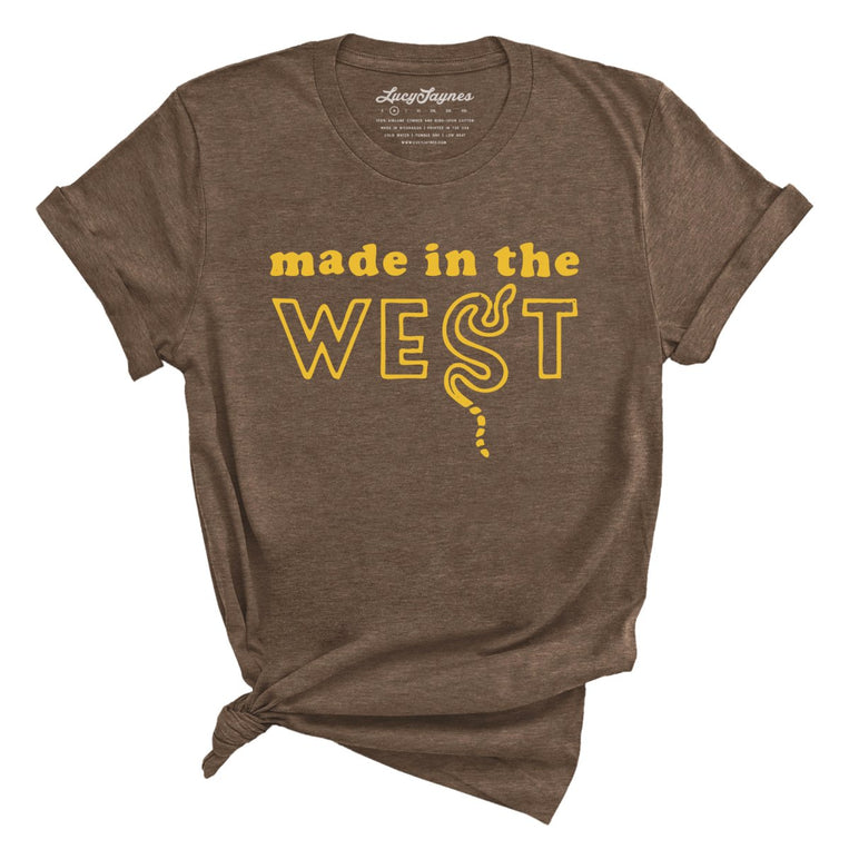 Made In The West Graphic Tee - Heather Brown