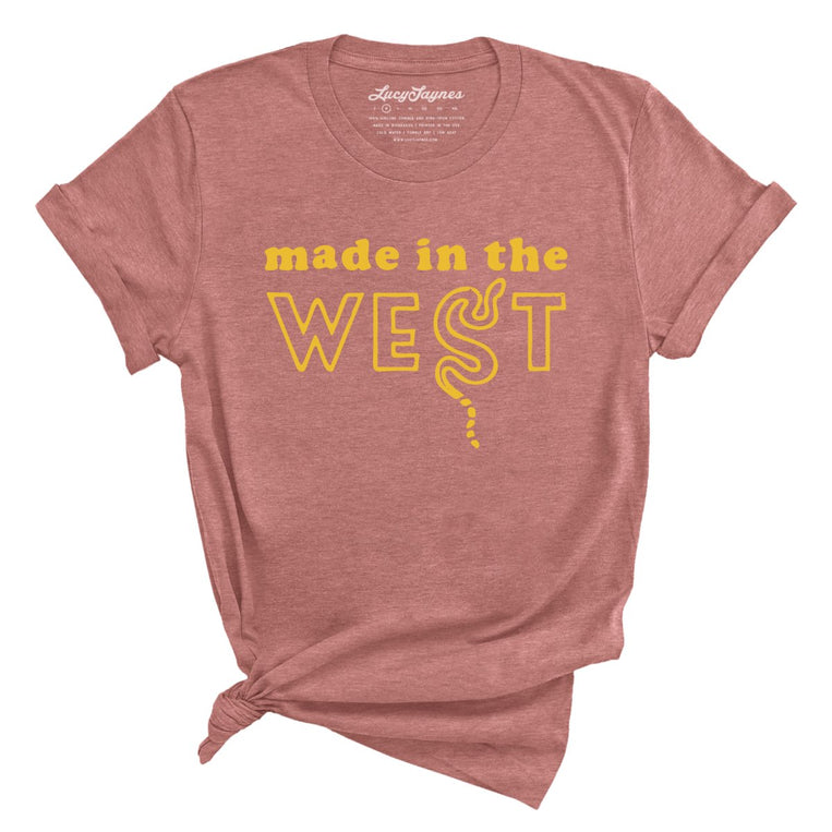 Made In The West Graphic Tee - Heather Mauve