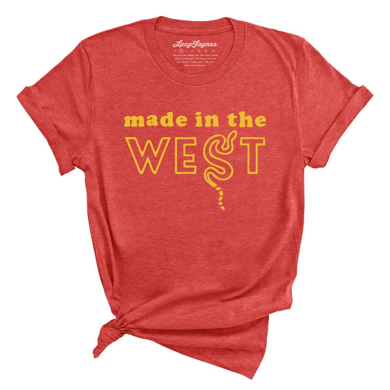 Made In The West Graphic Tee - Heather Red