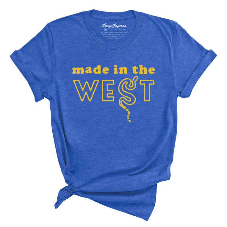 Made In The West Graphic Tee - Heather True Royal