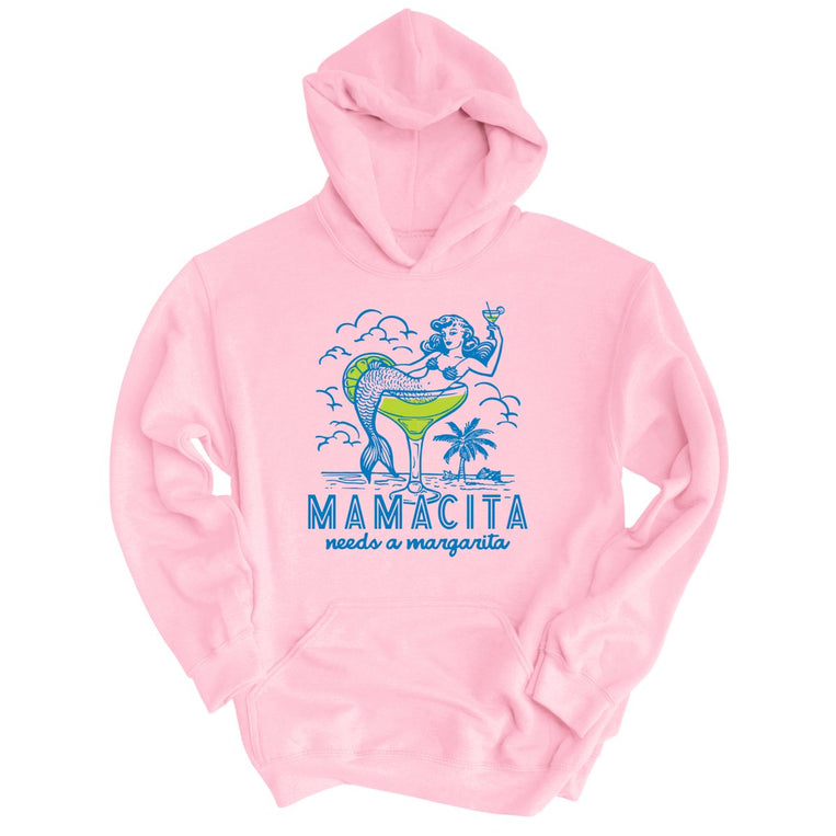 Mamacita Needs A Margarita Graphic Hoodie - Light Pink