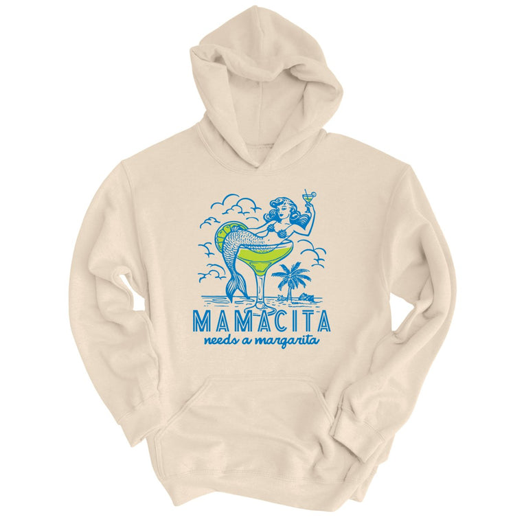 Mamacita Needs A Margarita Graphic Hoodie - Sand