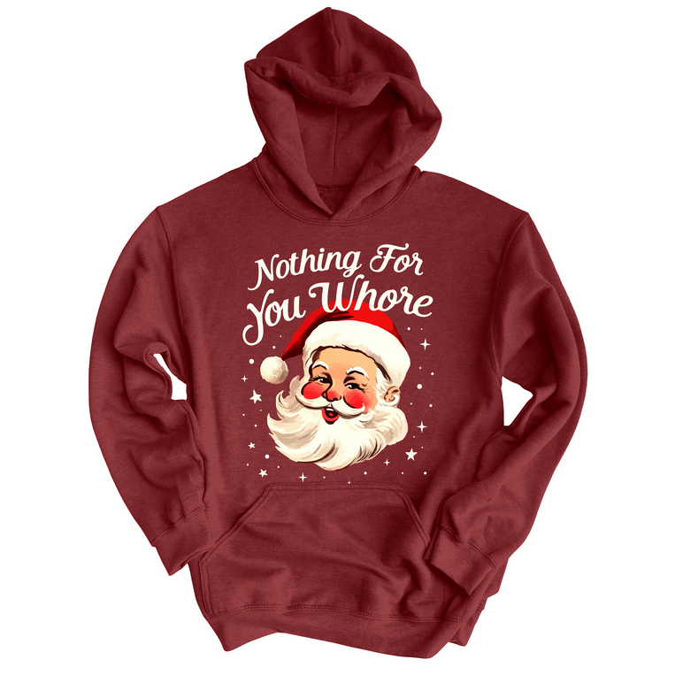 Nothing For You Graphic Hoodie - Maroon