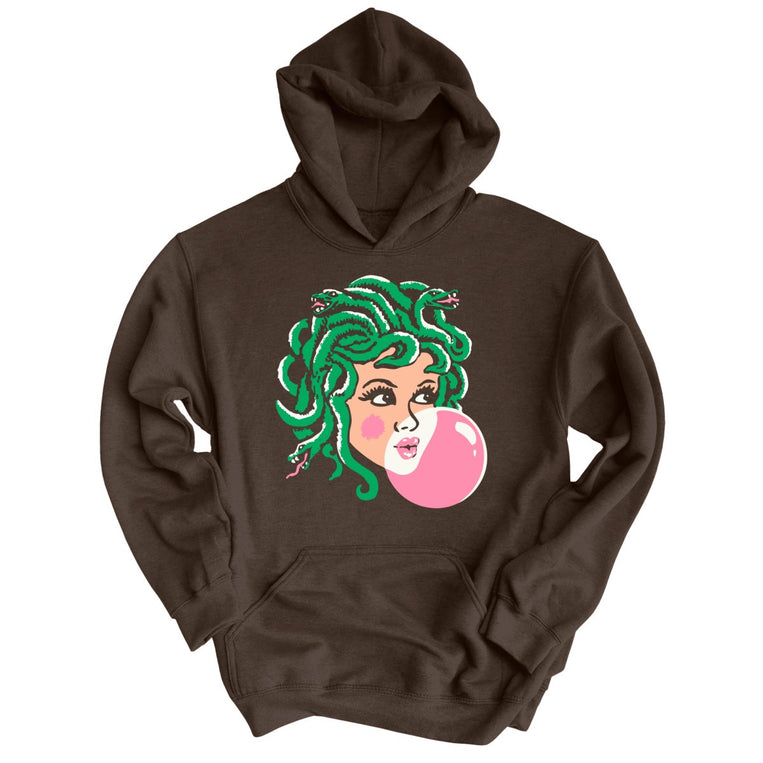 Medusa Bubblegum Graphic Hoodie - Dark Chocolate