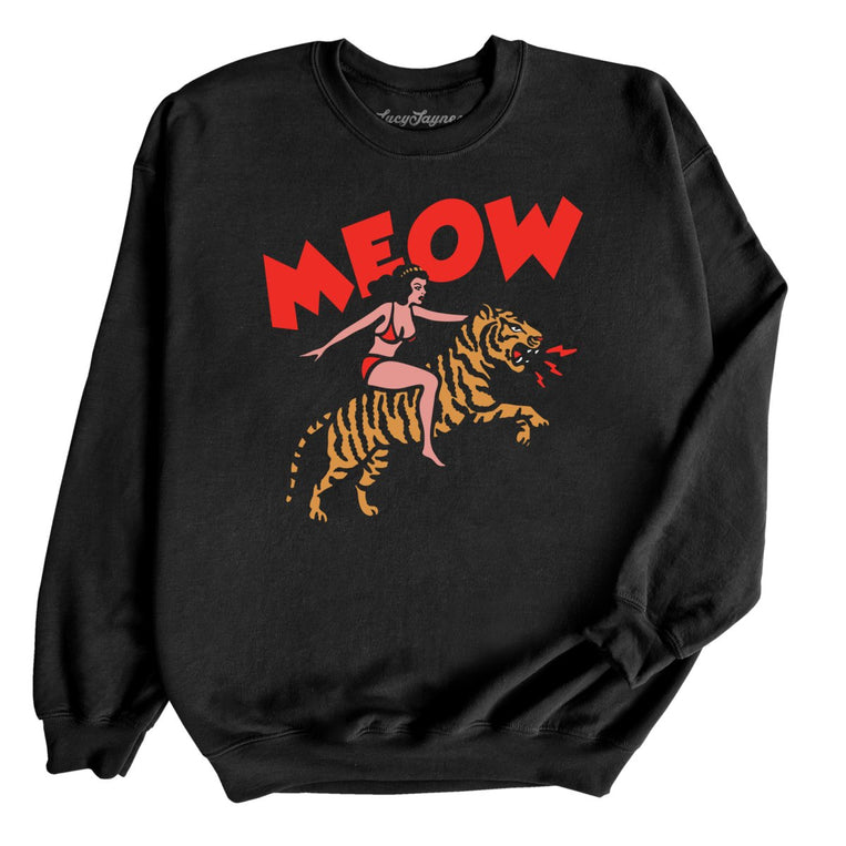 Meow Tiger Graphic Sweatshirt