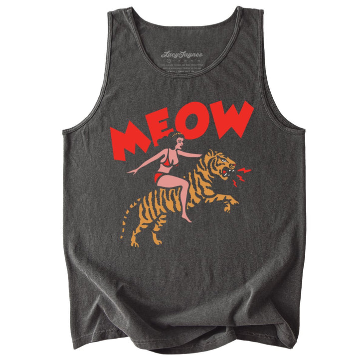 Meow Tiger Comfort Colors Tank Top