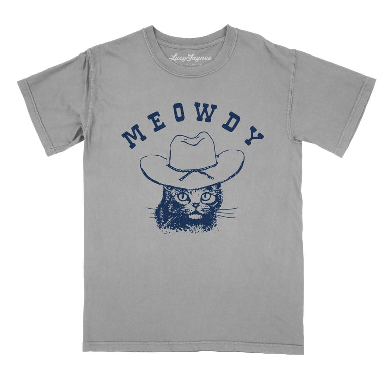Meowdy Comfort Colors Graphic Tee - Grey