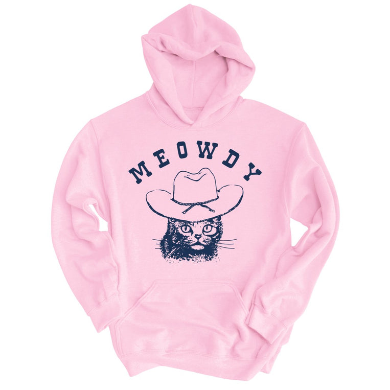 Meowdy Graphic Hoodie - Light Pink