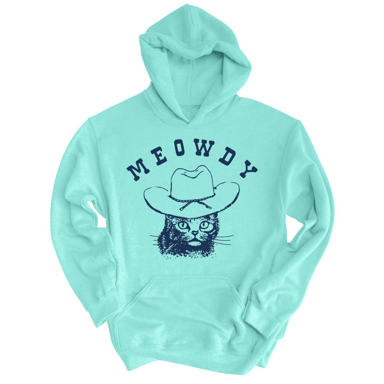 Meowdy Graphic Hoodie - Mint